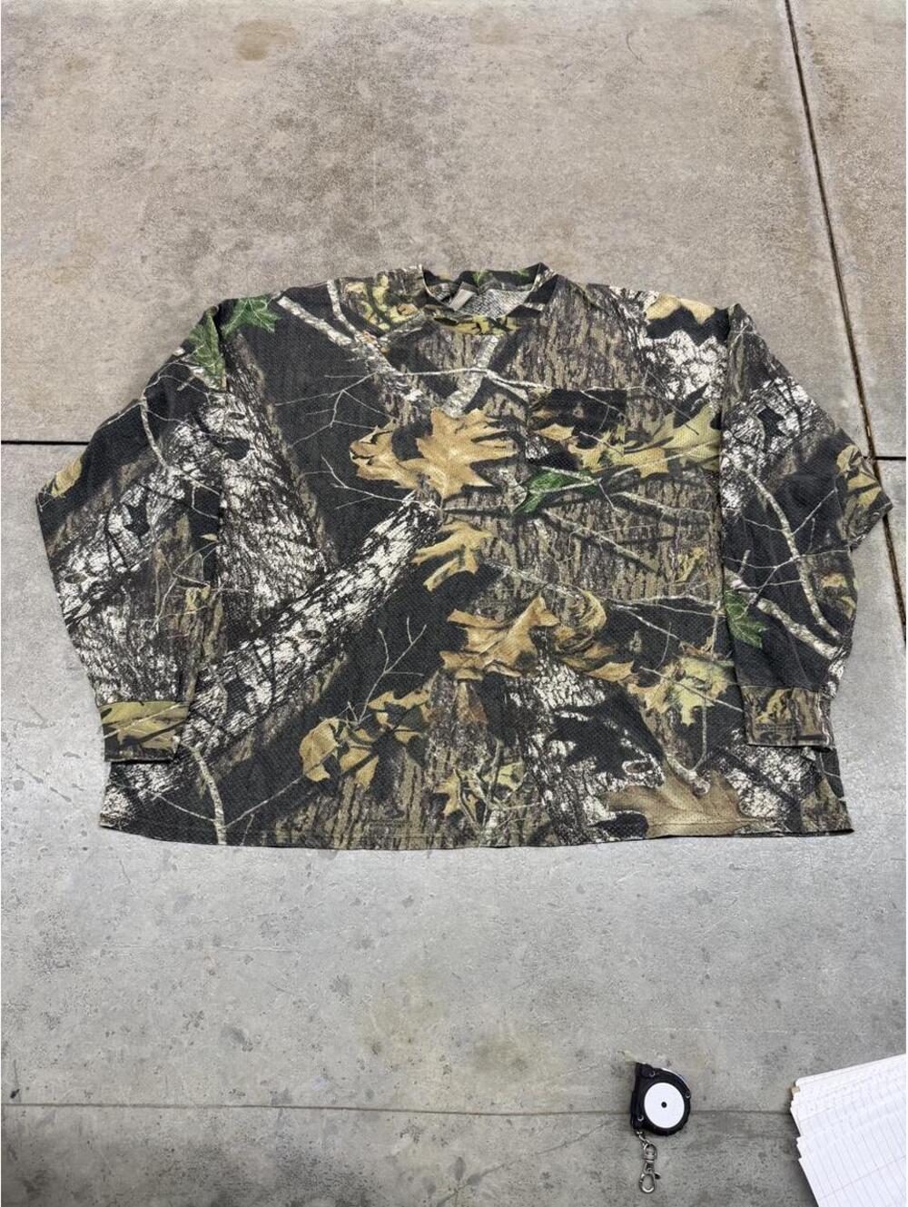 vintage jerzees outdoor realtree camo all over print mesh shirt size xl